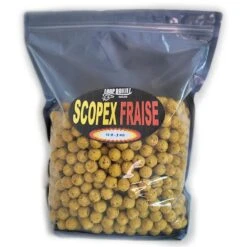 BOUILLETTE CARP BOILIES NATURAL SCOPEX FRAISE