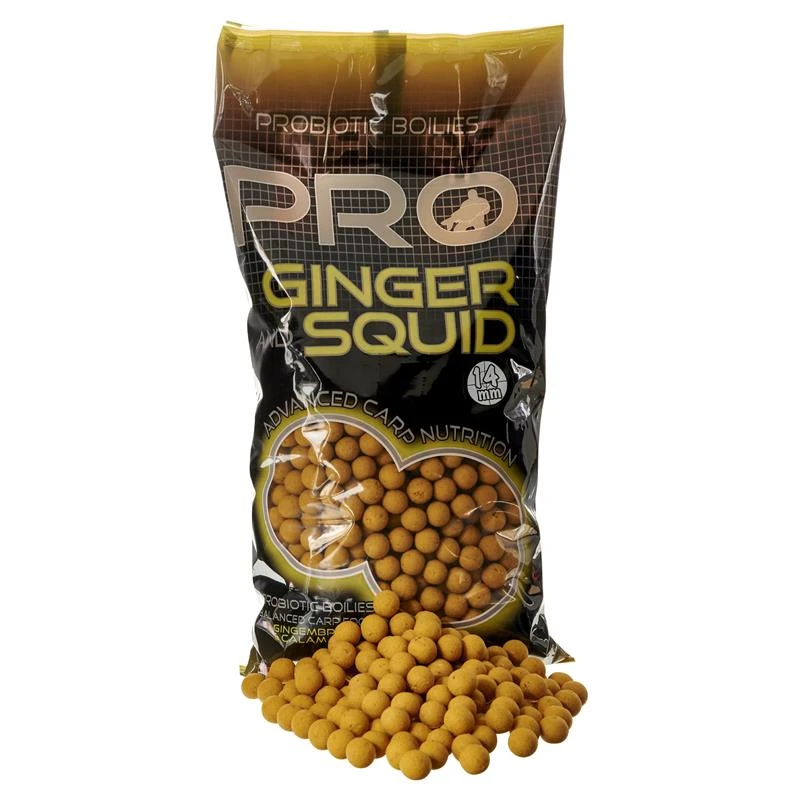 BOUILLETTE STARBAITS PROBIOTIC PRO GINGER SQUID BOILIES 1 BOUILLETTE STARBAITS PROBIOTIC PRO GINGER SQUID BOILIES