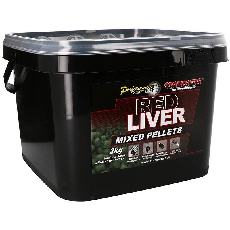 PELLET STARBAITS PERFORMANCE CONCEPT RED LIVER PELLETS MIXED 1 PELLET STARBAITS PERFORMANCE CONCEPT RED LIVER PELLETS MIXED
